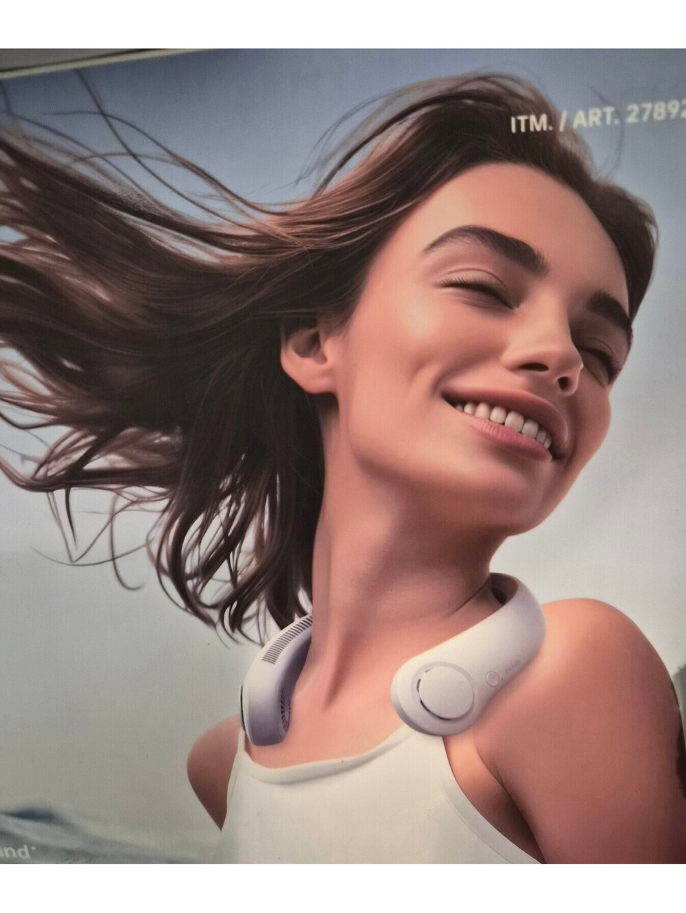 Jisulife Wearable Neck Fan with 4000mAh Battery and Wide-Area Surround Air Outle